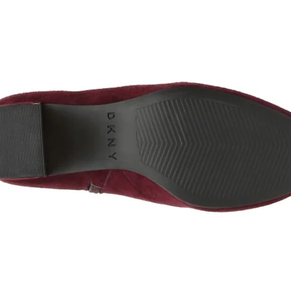 SALE! ✅ DKNY Corrie Ankle Boots in Burgundy Suede 9M ✨ BNIB - Picture 10 of 17